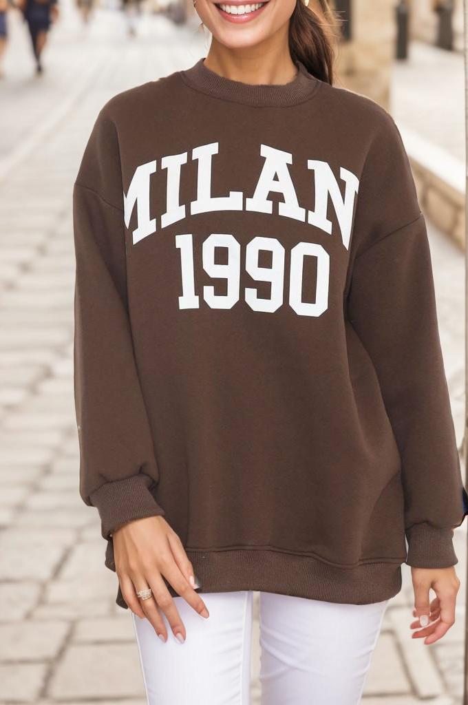 

Printed Sweat Brown