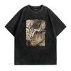 Cave Painting T Shirt Prehistoric Art Rhinos In Chauvet  Vintage Washed Designer Clothes Homme Comfortable Streetwear Fashion
