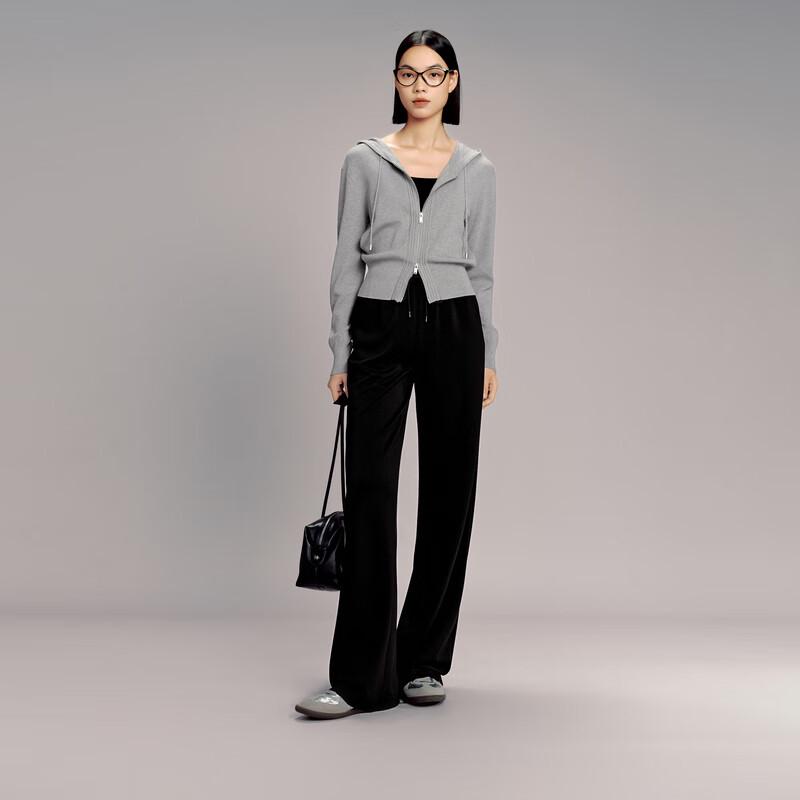 eifini Women's High-Waist Drawstring Wide-Leg Casual Pants