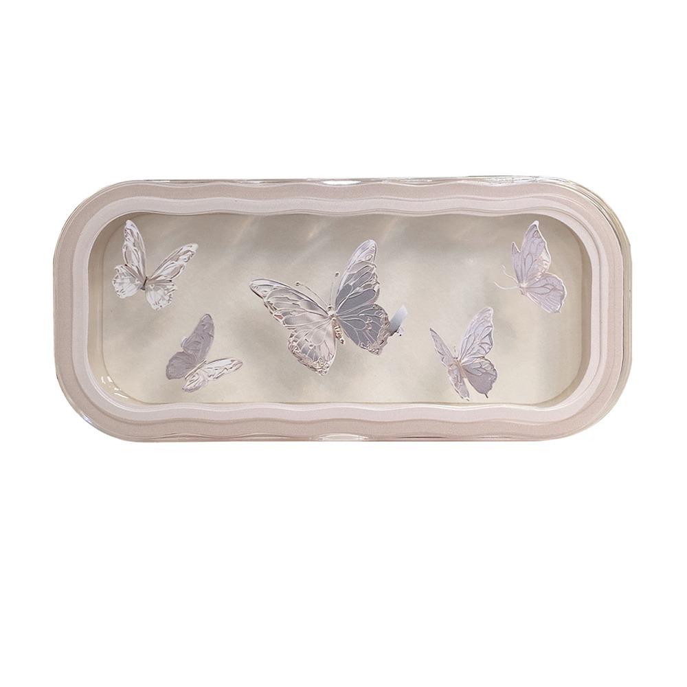 

Kawaii Bowknot Transparent Glasses Case Butterfly Flower Sunglasses Storage Box Glasses Protective Case Gifts for Girls