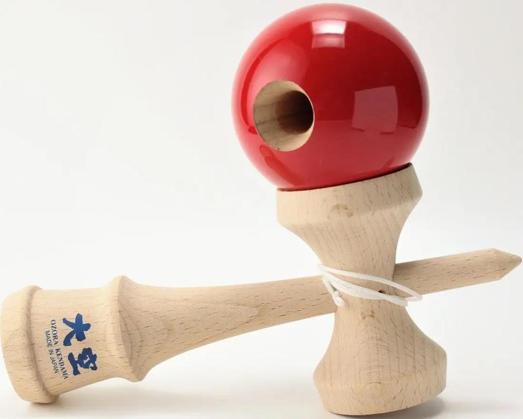 Yamagata Koubou Competition Kendama Kendama Association Solid Color Red "Ozora" (Japan Certified)