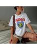Retro Style Coconut Print Tropical Beach T Shirt Summer Aesthetic Graphic Tees Cute Vacation Tops Wounisex Fashion Clothing