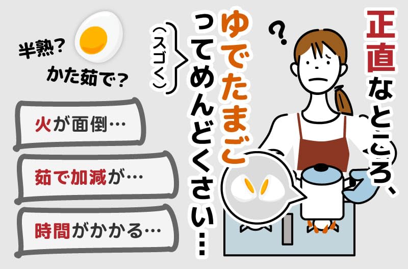 THANKO Easy Boiling of Eggs On the Table High Speed Egg "Ultra Steamer" (SUFAEGSSL)