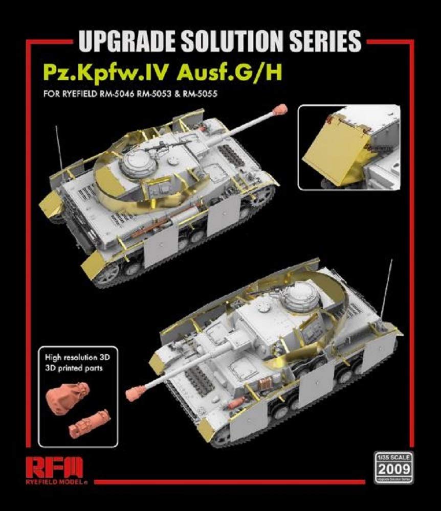 Ryefield Models German Army IV Tank Type Upgrade Parts Set RFM5053 Plastic Model Parts RFM2009 1/35 G/H (for & 5055)