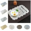 2PCS Dining Table Decoration Colorful Flower Placemat Waterproof Heat Resistant Table Mat Washable Non-Slip Floral Coaster Home