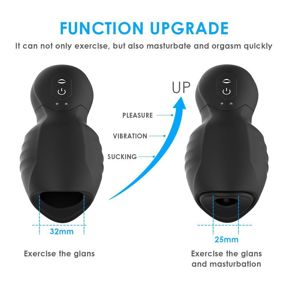 Grip Sensation Three-frequency Suction Seven-frequency Vibration Airplane Cup Training Device for Men, Self-pleasuring Device, Exercise Sex Toy