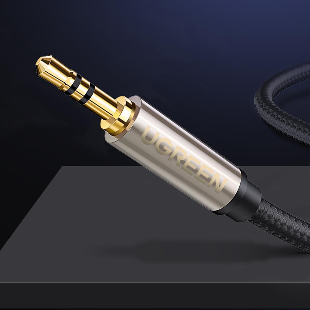 TRS audio adapter cable mini jack 3.5mm - jack 6.35mm 1m gray