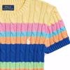 Polo Ralph Lauren Sweater Ss25 Round Neck Striped Short Sleeve Knitwear Multi-Color Kids Kids Sweater CWPOSWEG6820532-999