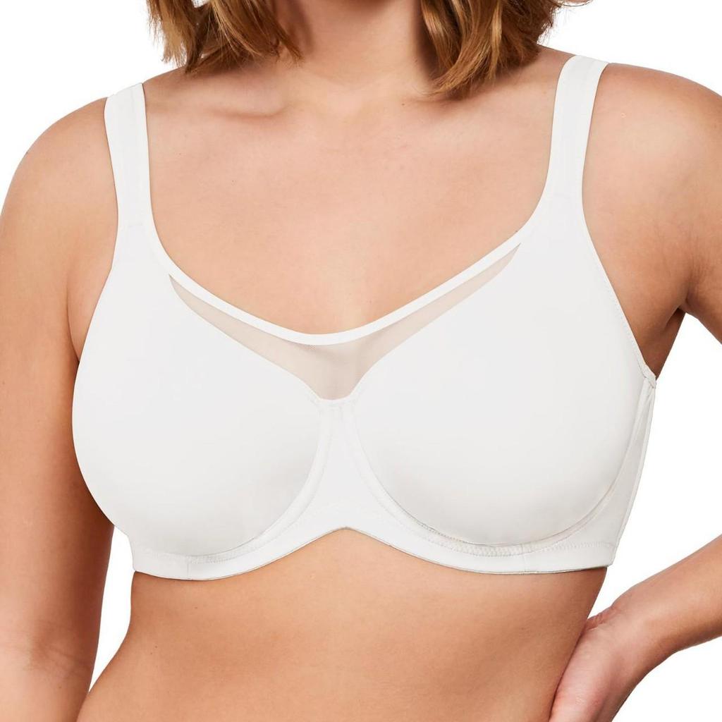 Underwire Unlined Plus Size Bra - European and American Full-Coverage Minimizing Bra