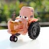 Children's Cartoon Tractor Toy Model - Green and White Alloy Simulation, Perfect Birthday Gift