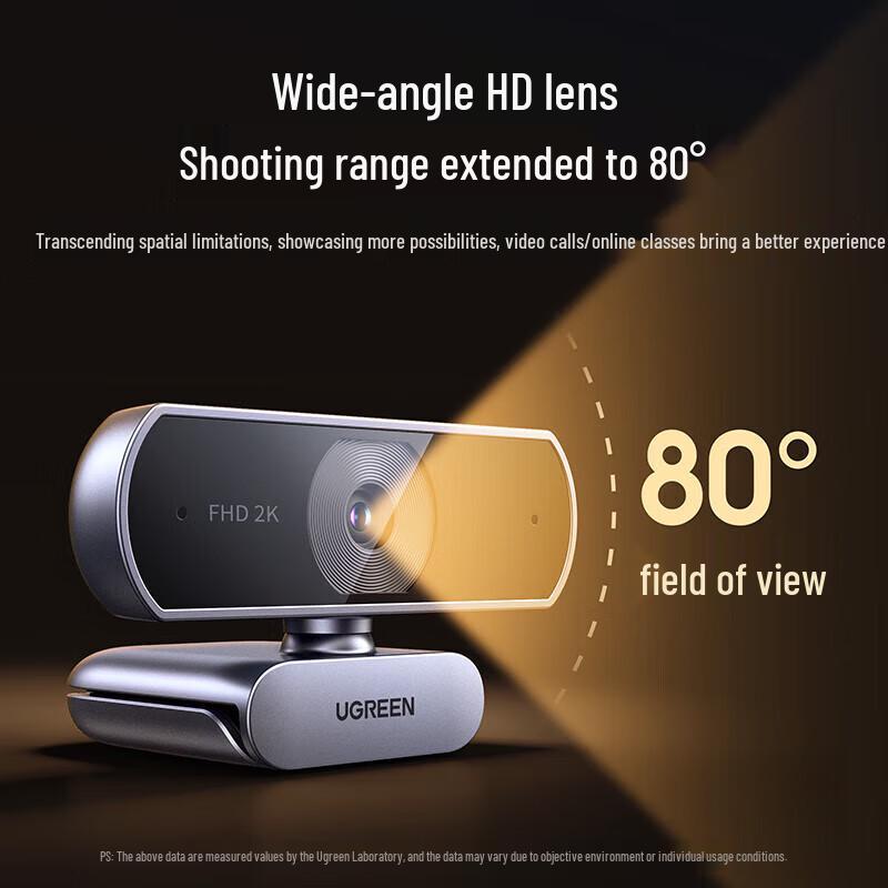 Ugreen 2K USB HD Webcam with Auto Focus