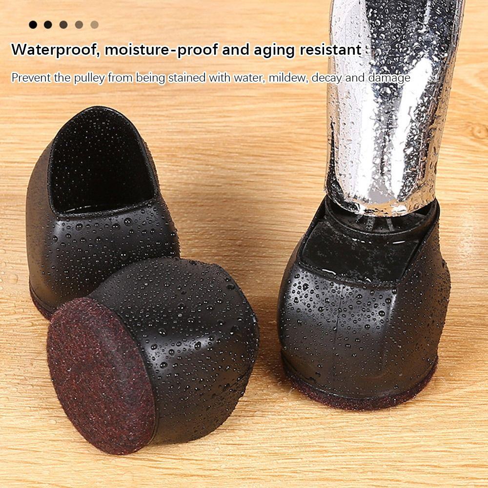 5Pcs Pulley Chair Foot Cover Computer Chair Rollers Fixer Office Universal Wheel Protector Wheel Anti-slip Foot Pad