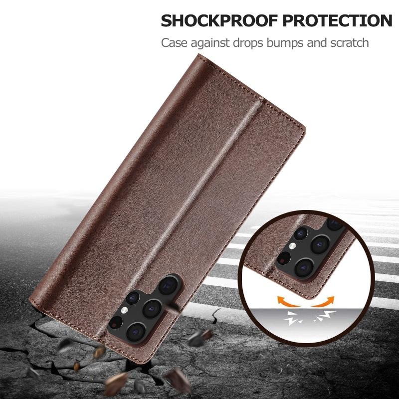 EUCAGR Luxury Magnet Flip Wallet Phone Case For Samsung Galaxy S26 Ultra/S25/S24/S23/S22/S21/S20/S10 Plus Card Holder Cover