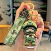 Camouflage Soldier Keychain: Cartoon Figure Pendant for Bags