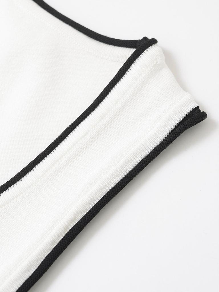 Spring 2025 Women's European & American Style Versatile Knit Top