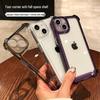 Hassas Kesimlere Sahip Şeffaf Apple iPhone 13/15/16 Pro Kılıfı, Akrilik Malzeme ve Hava Yastıklı Düşme Önleyici Koruma