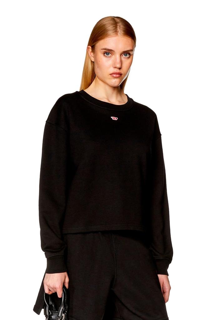 Sweatshirt Loose Fit D Logo A103930GRAC S Black 9XX (Diesel) Women's