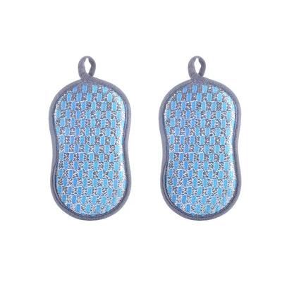 Kitchen Cleaning Sponge Double Sided Sponge Scrubber Sponges For Dishwashing Scouring Pad Dish Cloth Kitchen Cleaning Tools