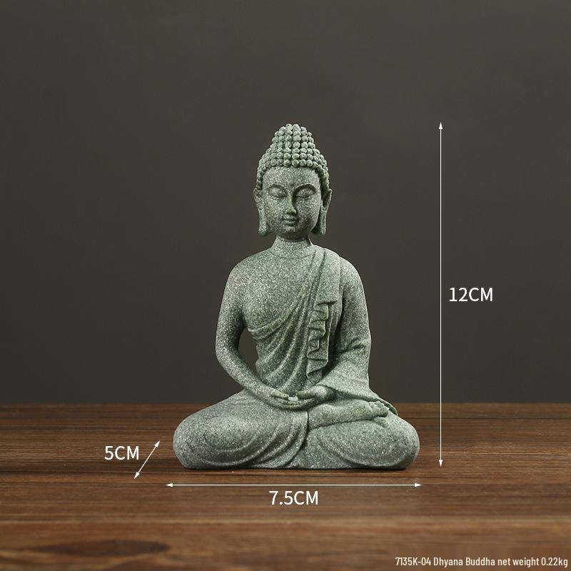 Envy Porcelain Stone Lantern: Small Chinese Pavilion Ornament for Desktop or Fish Tank Scenery.