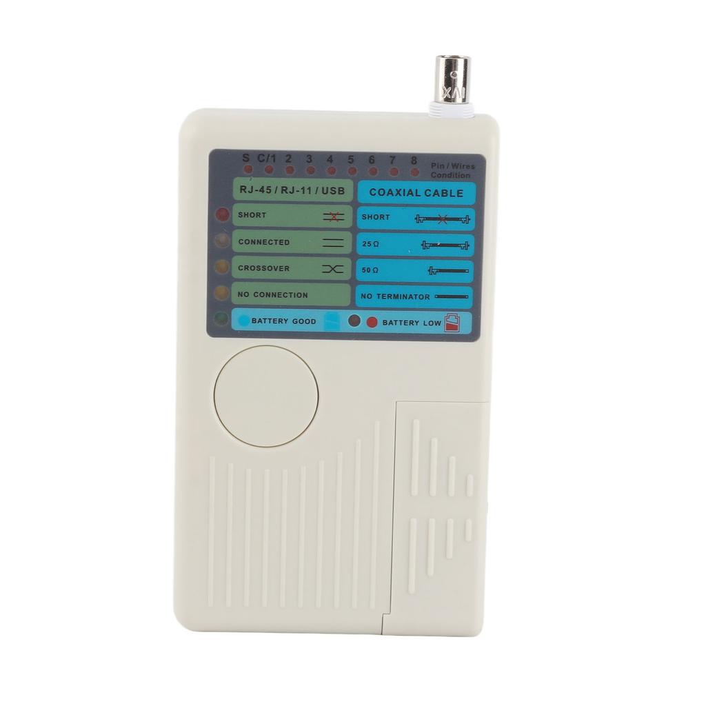 4 in 1 Portable LAN Network Cable Tester Remote RJ11 RJ45 USB BNC for UTP STP Cables Tracker