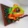 3D Bausteine Haifisch Monsterkopf Wandbild Wandblock DIY Tieranhänger Wanddekor Wandbehang Skulptur Heimdekor Spielzeug Geschenk