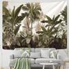 Tropical Plants and Architecture Tapestry Wall Hanging Psychedelic Witchcraft Mystery Bedroom Living Room Home Decor