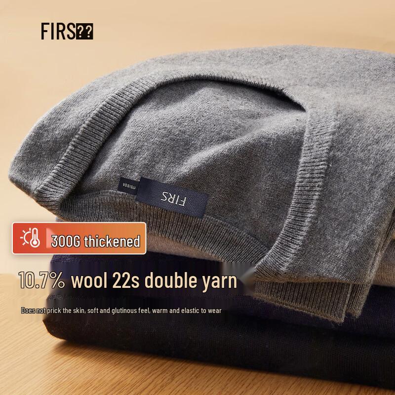 FIRS Men s Heavyweight Wool Blend Pullover Sweater XL