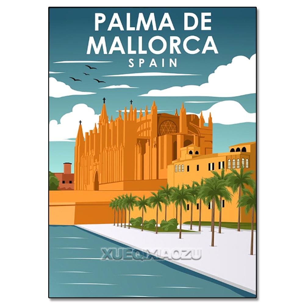 Urban Architecture Diamond Painting Decoration Diy Full Drill Santorini Madrid Rome Mosaic Inlay Cross Embroidery Set Gift