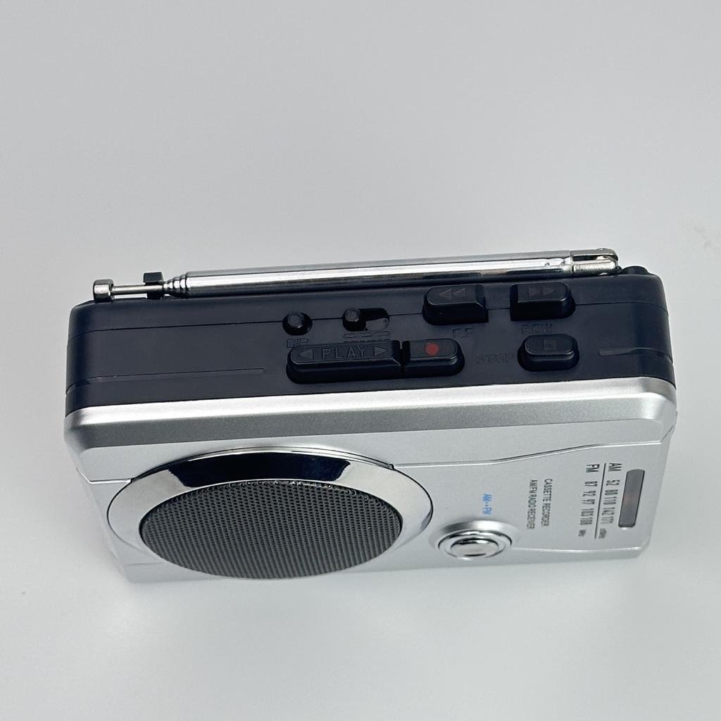 Portable Tape Player with FM Radio Language Learning Cassette & Headphones Functions USB MP3 Auto Reverse