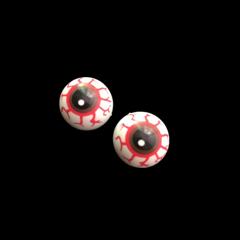 10Pcs 2.3Cm Funny Half Round Eyeballs Halloween Simulation Props Decoration Children'S Horror Scary Trick Treat Prank Toys