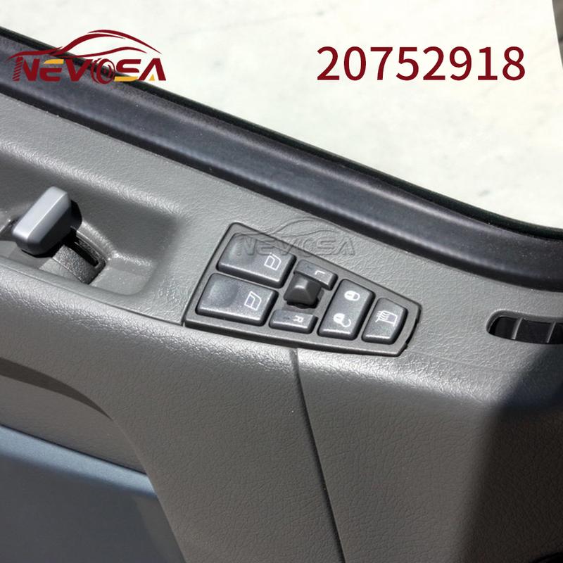 NEVOSA For Volvo Truck FH12 FM VNL FM12 FM9 VN VNL VNM Power Window Switch Lifter Master Switch Control 20752918 20752919 24V