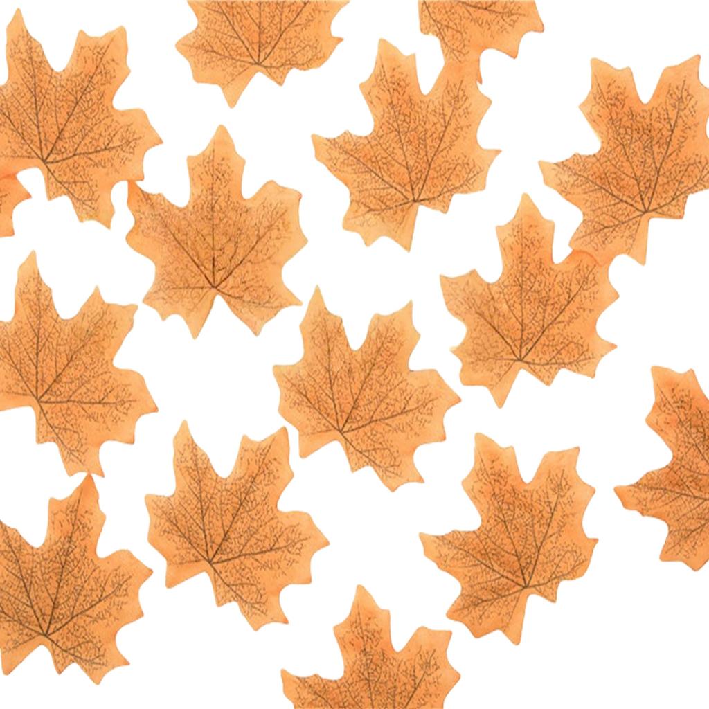 Pack Of 50 Realistic 8CM Multicolor Artificial Maple Leaves For Fall Decor And DIY Craft Projects
