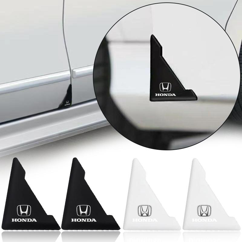 2Pcs Car Door Corner Silicone Protective Anti-Collision Cover For Honda Fit Mugen Insight Type S R VTEC DOHC Modulo Vezel Legend RR Si