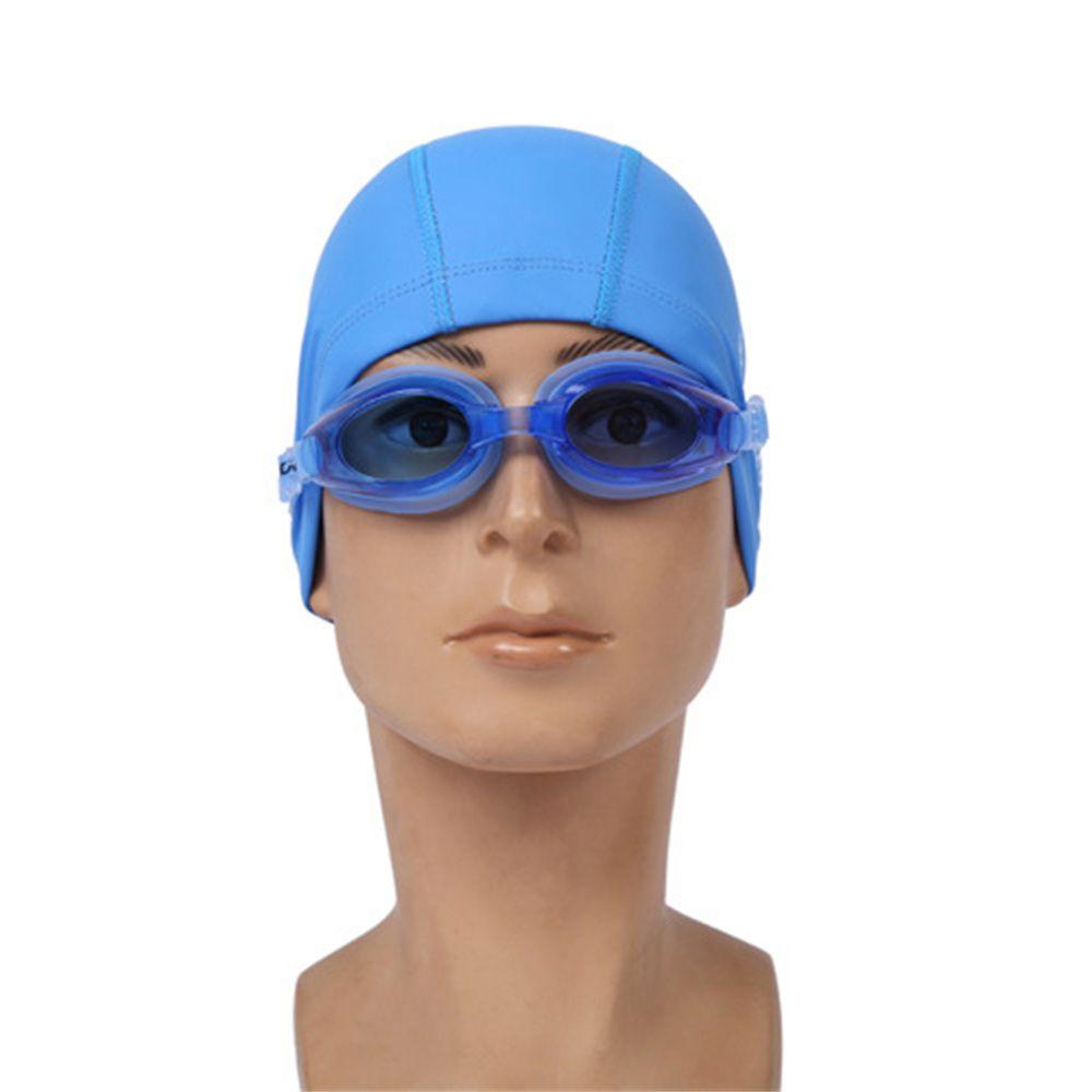 Ears PU Fabric Non-Slip Waterproof Swim Cap Swim Pool Hat Elastic Swimming Caps Swimming Caps