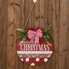 Wood Christmas Door Sign Deer Christmas Wreaths Signs Creative Front Door Pendant  New Year