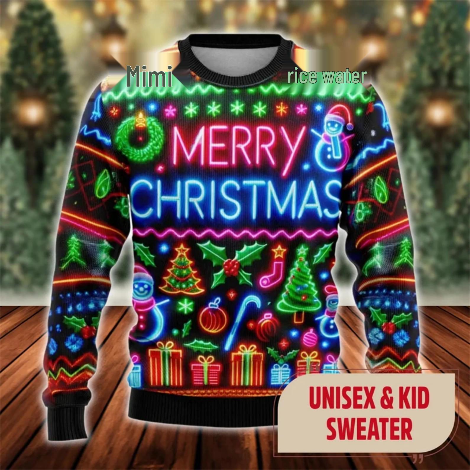 

Men s Santa Claus Colorful Lights Hoodie - Autumn 2025 Collection L