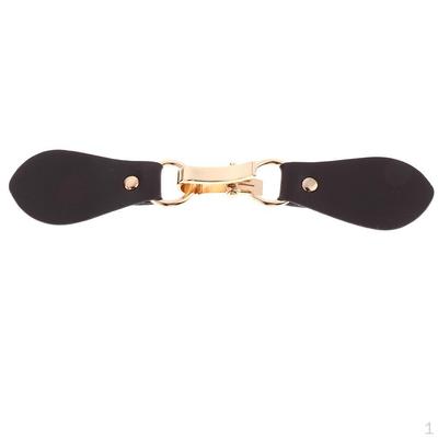 Fashion Leather Toggle Buttons Metal Hook Trench Duffle Coat Fasteners