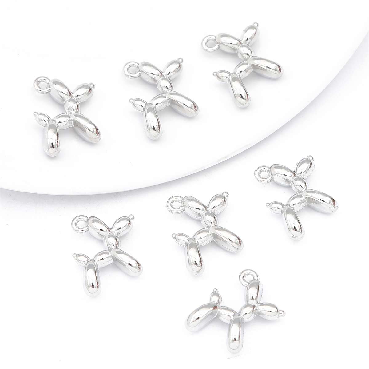 

4-10 шт. подвески из сплава с каплями масла и эмали, разноцветные подвески в виде щенка для изготовления ювелирных изделий своими руками, ожерелья, браслета, серег, поделок 4pcs платиновый