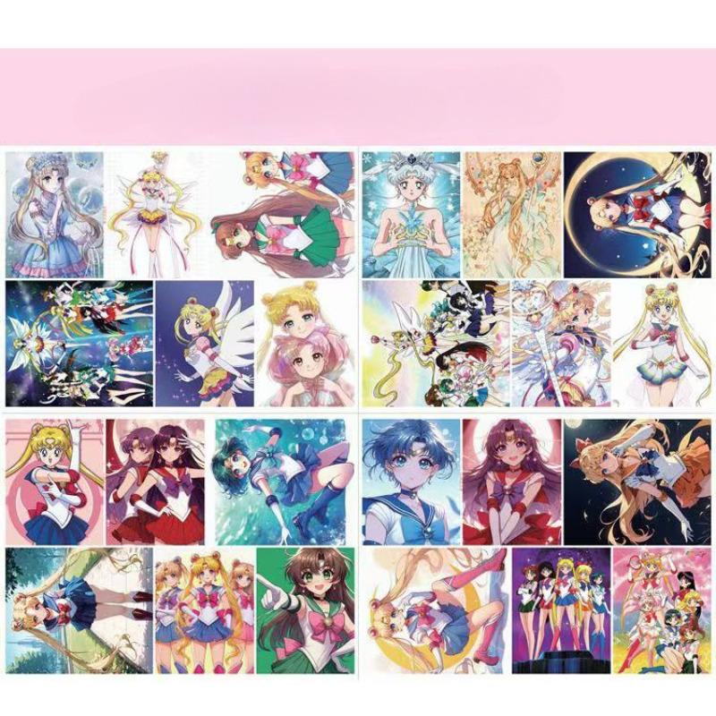 Sailor Moon Characters Colorful Cartoon Art Book for Drawing and Improving Your Skills
