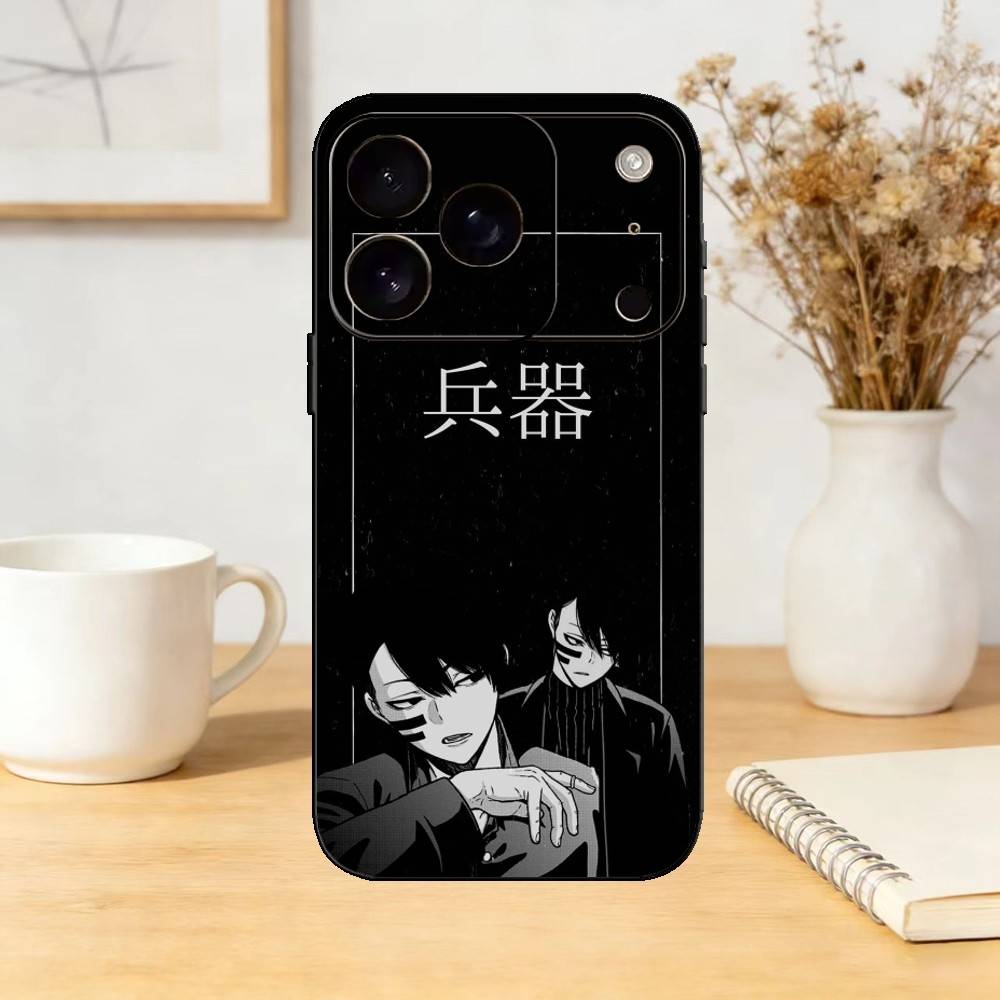 TOUGEN ANKI S-Shiki Ichinose Phone Case Silicone black Soft For IPhone 17,16,15,14,13,12,11,SE,Plus Pro Max