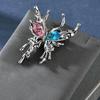 Cold Wind Brooch Women'S Premium Sense Melted Water Drops Crystal Corsage Coat Suit Pin With Accessories Tide