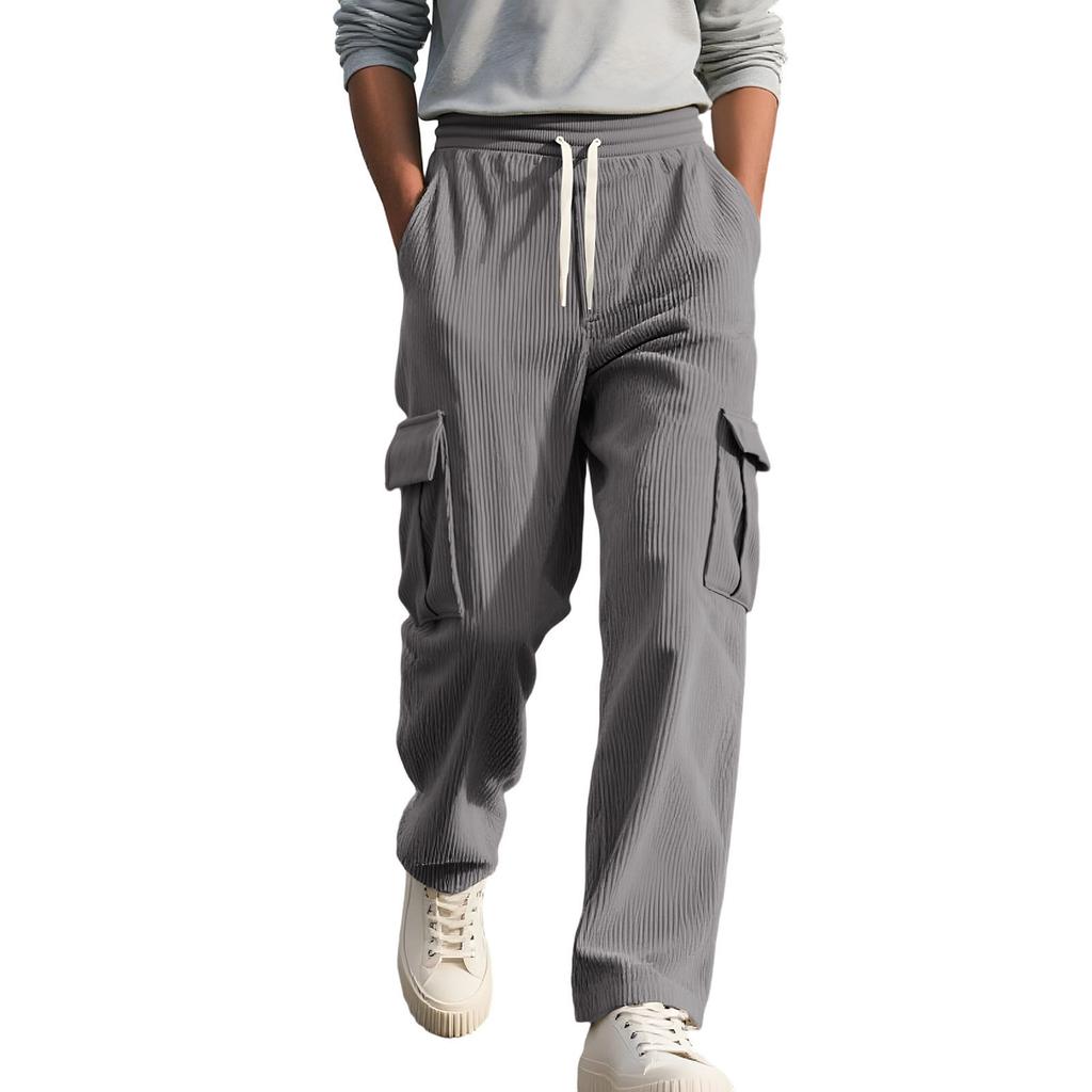 Men's Outdoor Leisure Loose Multiple Pockets Workwear Sports Trousers