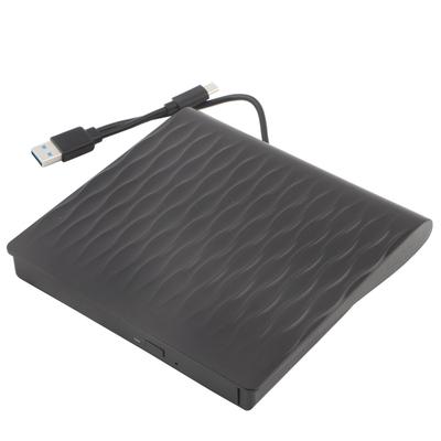 Bærbar 12,7 mm USB 3.0 Ekstern Optisk Drev med Hævet Korn Sort til Stationær Computer Bærbar Computer