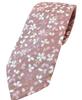[Shikisai No Mise] High-Quality Japanese Pattern Necktie, Brocade, Handmade In Japan, Nishijin Weave, Perfect for Weddings (Light Purple Cherry
