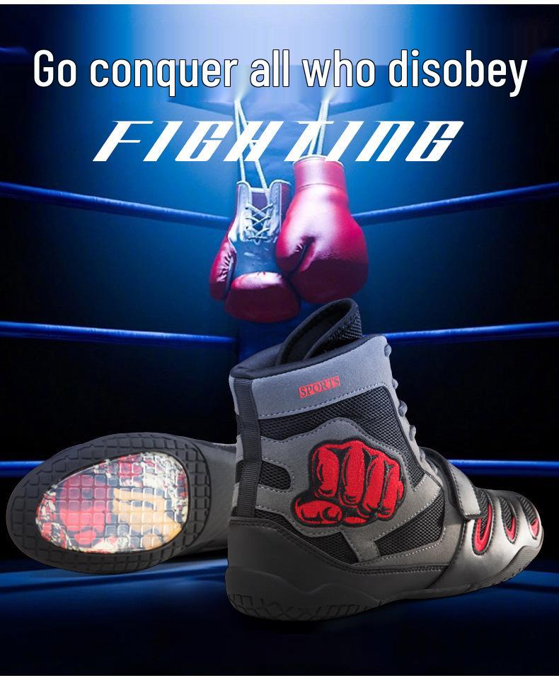 Unisex Non-slip Boxing and Wrestling Shoes - Lightweight, Wear-resistant, Anti-fall Design
