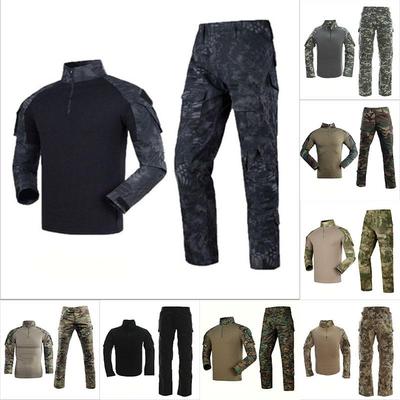 Uniforme militar del ejército equipo táctico camisa de combate + conjunto de pantalones trajes de camuflaje de caza