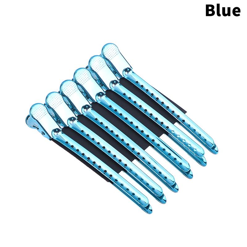 סט 12 קליפסים לשיער חבילה קליפס ברווז קליפס שיער מתכתי קליפס למספרה קליפס קבוע לכלי עיצוב לסלון ולבית