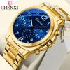 CHENXI Luxury Business Waterproof Man Wristwatch Luminous Men Watch Stainless Steel Date Fashion Men's Quartz Watches