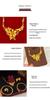 Three Lives Floral Necklace for Women: Imitation Sand Gold Wedding Jewelry Set