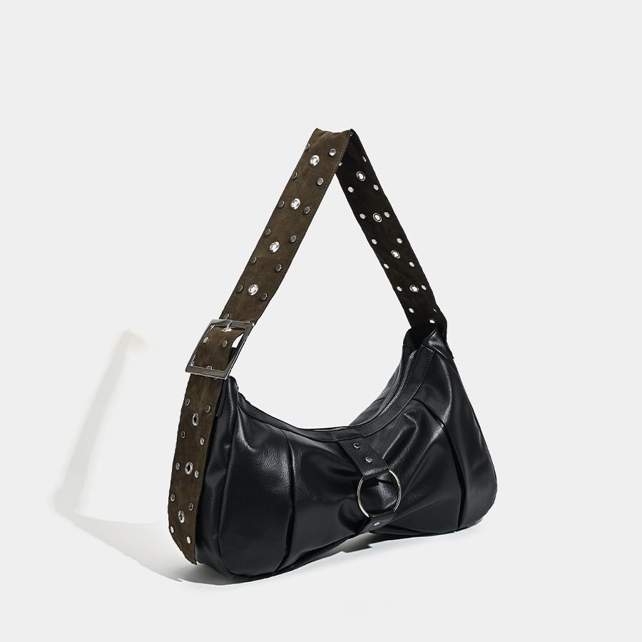 

JIAERDI Hot Girl Vintage Tote Bag Women Large Capacity Black Wide Strap Shoulder Bag Ladies Y2K Aesthetic Crossbody Purse 2025 49x24x10cm чёрный